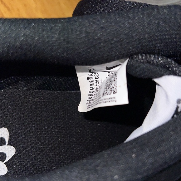 Nike Mens Court Vision Low Casual Size 8.5 Black White | DH2987-001 | - Picture 9 of 9